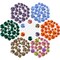 4500pcs+ Flatback Glass Hotfix Iron On Rhinestones Crystal for DIY Making with 1 Tweezer & 1 Picking Pen for Shoe, Cloth, Face Art, Bag, Manicure(3-Sizes,6-Colors, Multi-Color Series#2)
